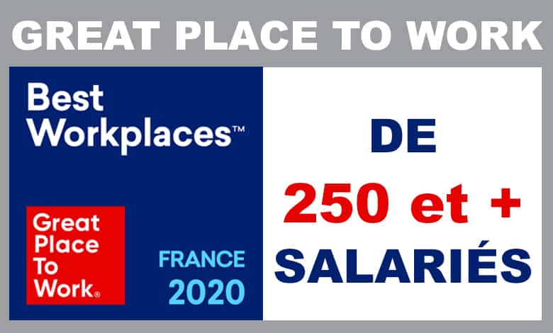 catégorie 250 et + de Great Place to Work