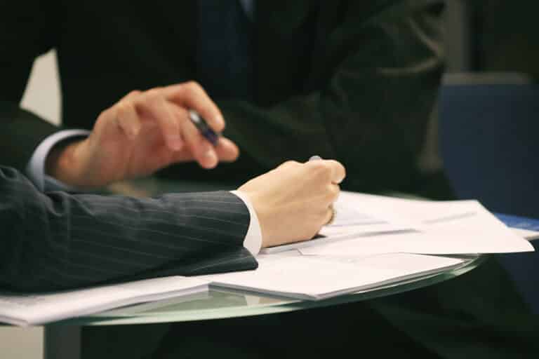 La signature de la vente