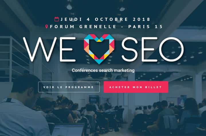 Quand soumettre.fr devient le sponsor de We Love Seo 2018