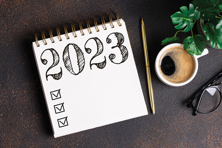 Faire une liste de vos résolutions pour 2023 !