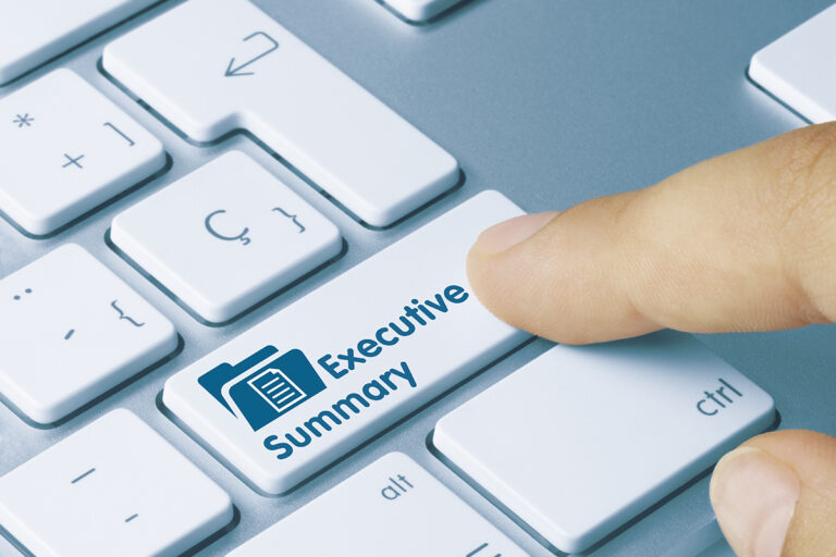 Modèle Executive summary simple