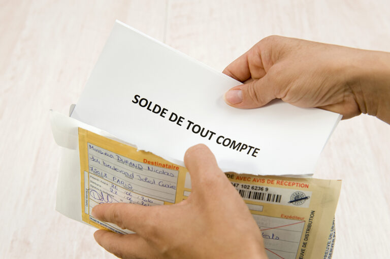 Reçu solde tout compte