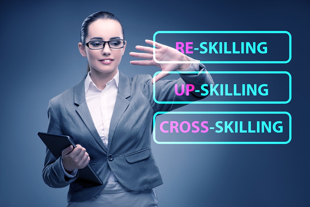 Upskilling reskilling cross-skilling
