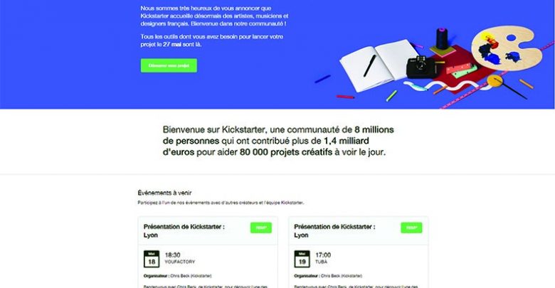 Kickstarter débarque en France : tout savoir pour y lancer un projet à financer