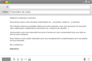 Lettre type de proposition de visite après demande d'information